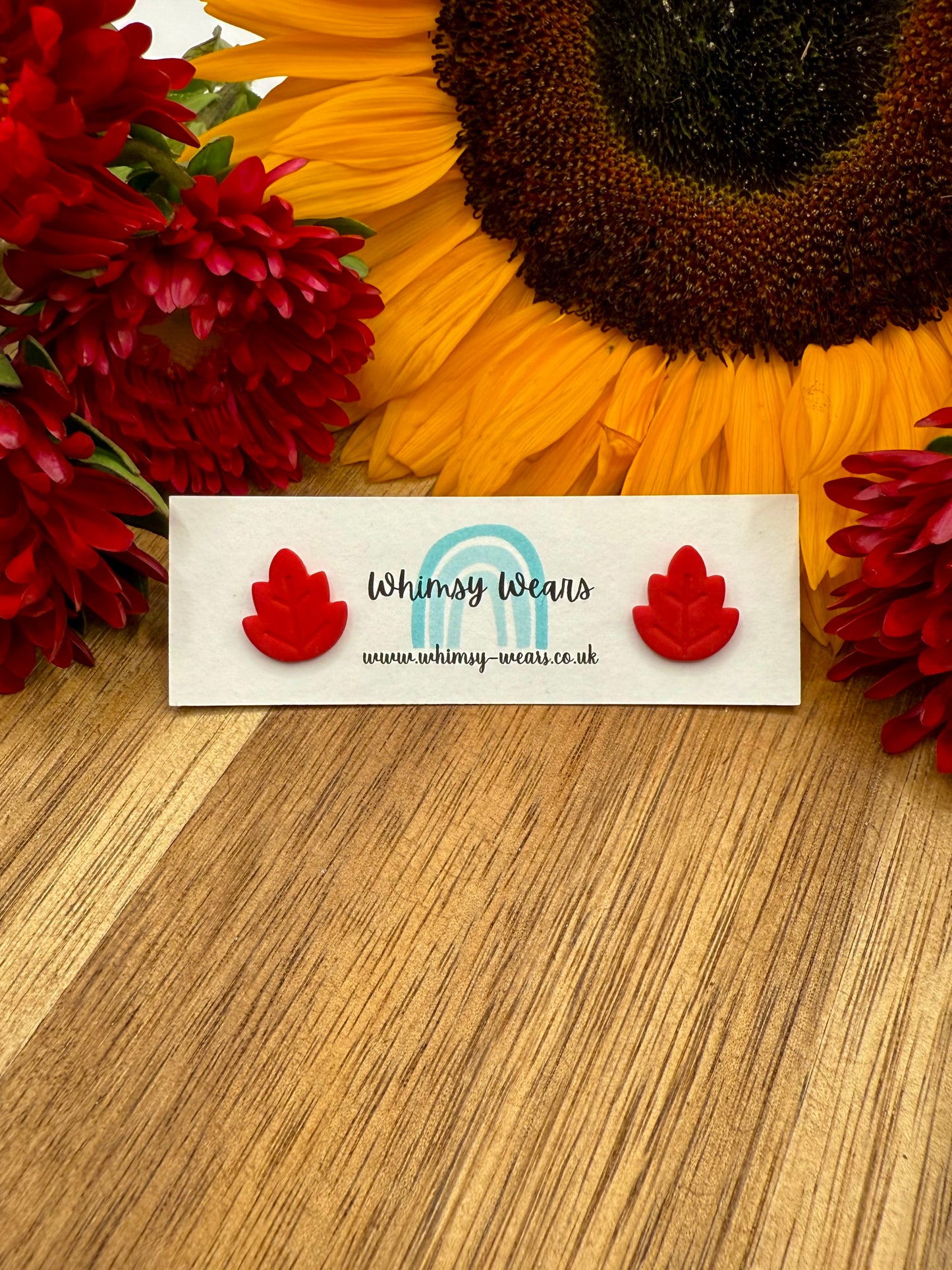 Autumn Leaf Studs