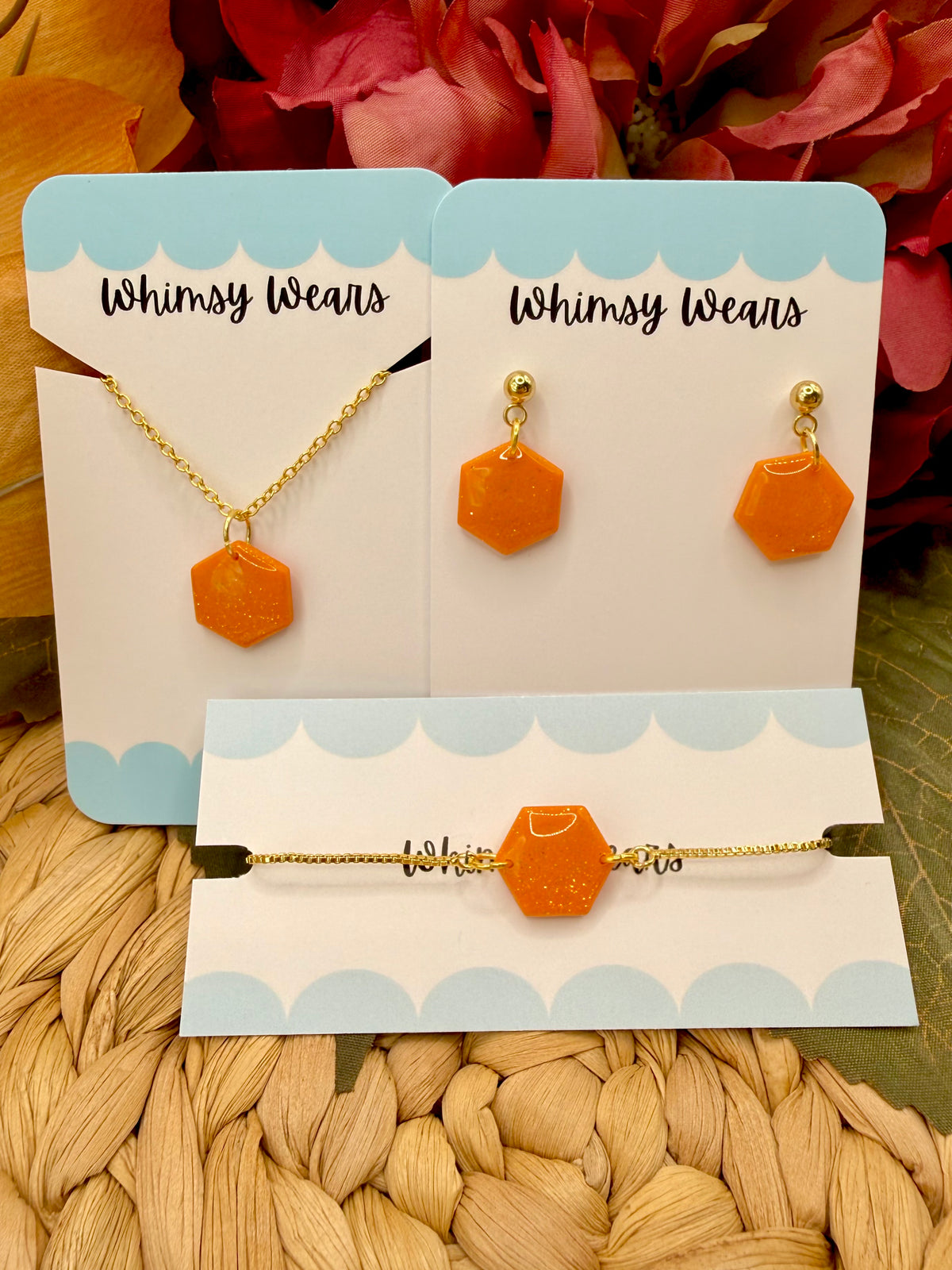 Orange Glitter Full Set