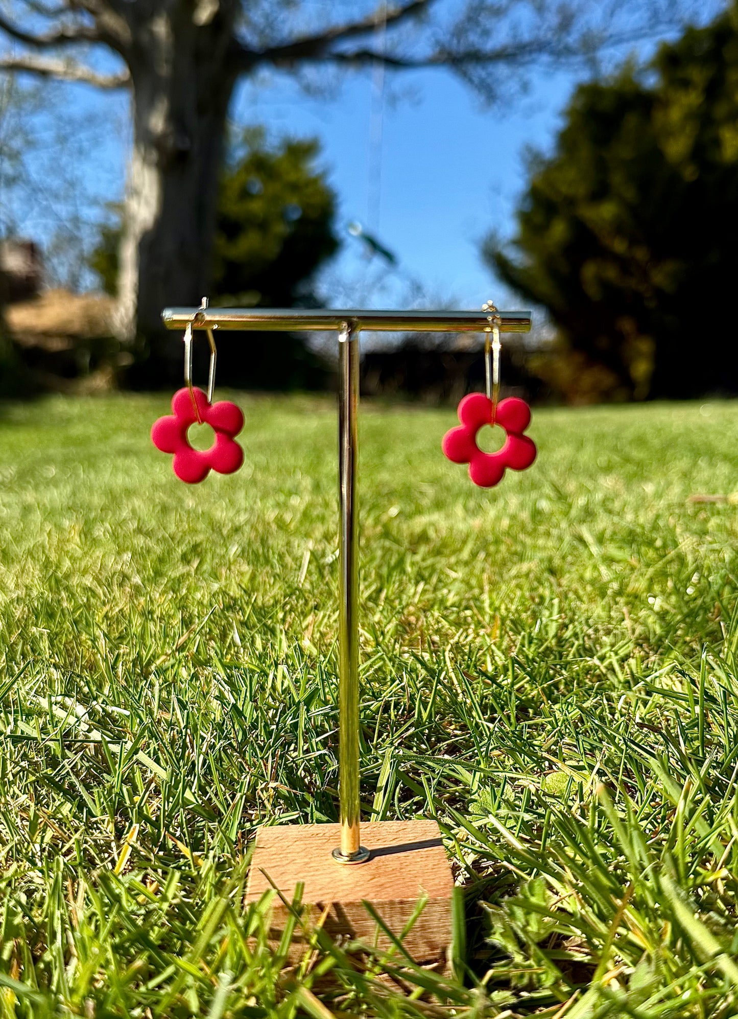 Flower Hoops - multiple colours available