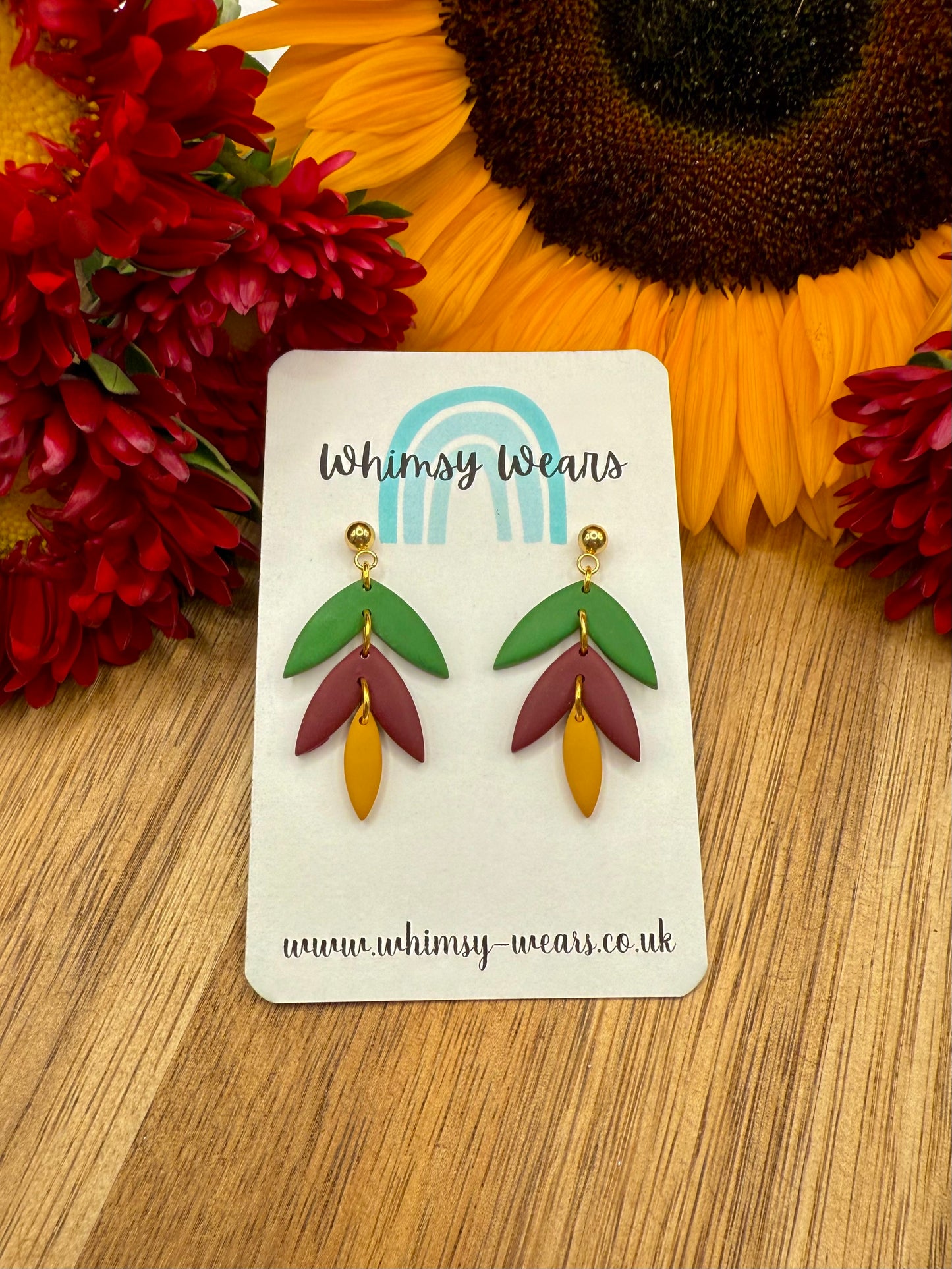 Autumn Tiered Drop Earrings