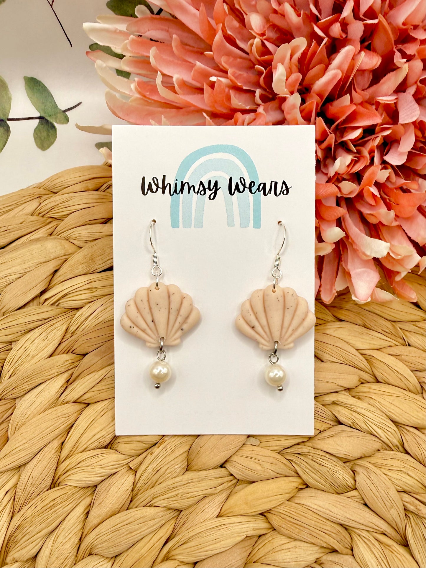 Pearly Shell Dangles