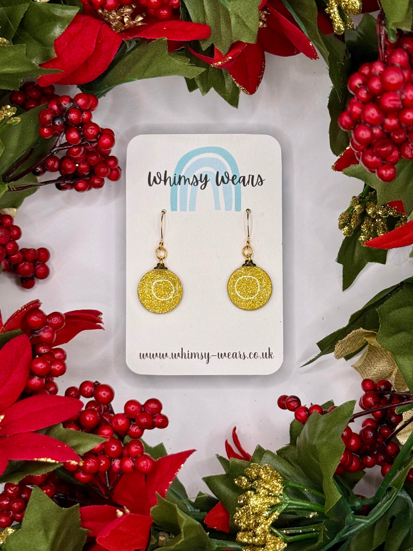 Gold Glittery Baubles