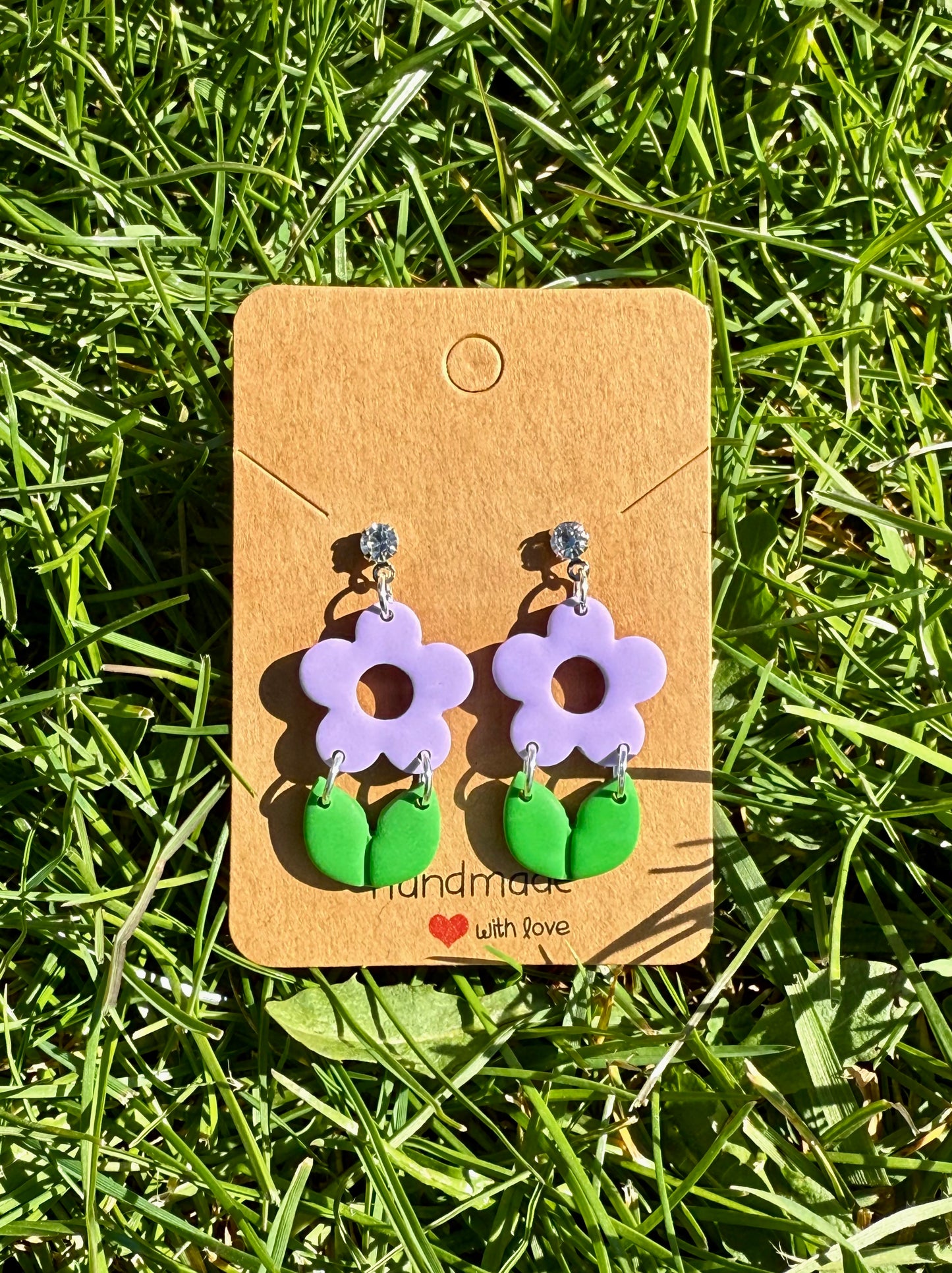 Flower with Leaves - multiple colours available