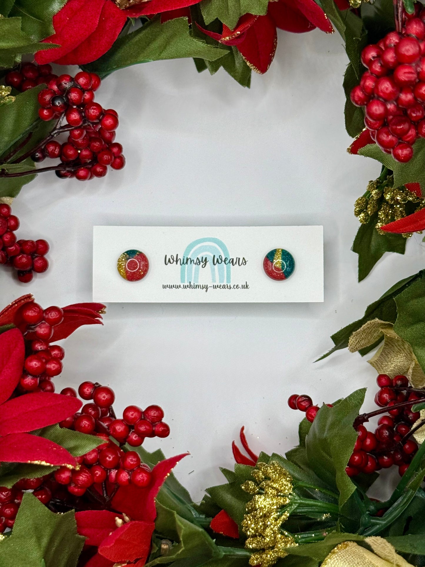 Christmas Studs - Gold