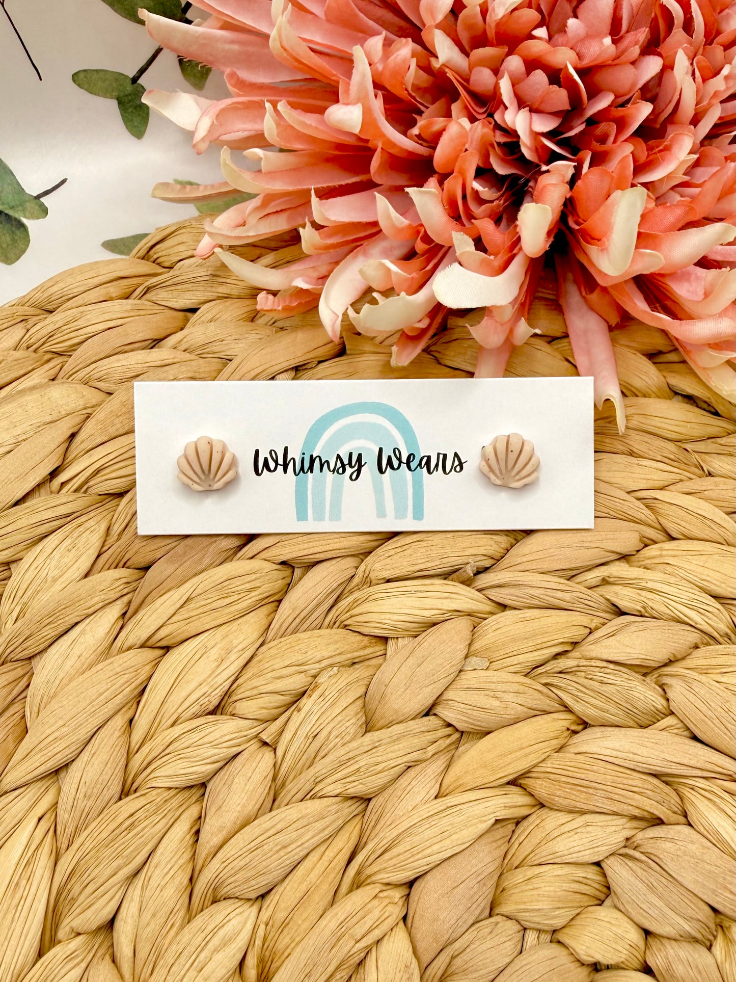 Seashell Micro Studs