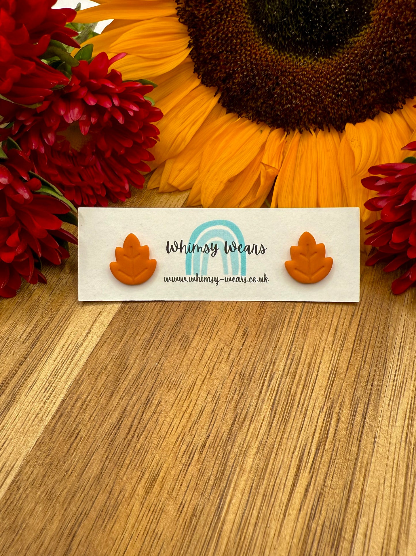 Autumn Leaf Studs