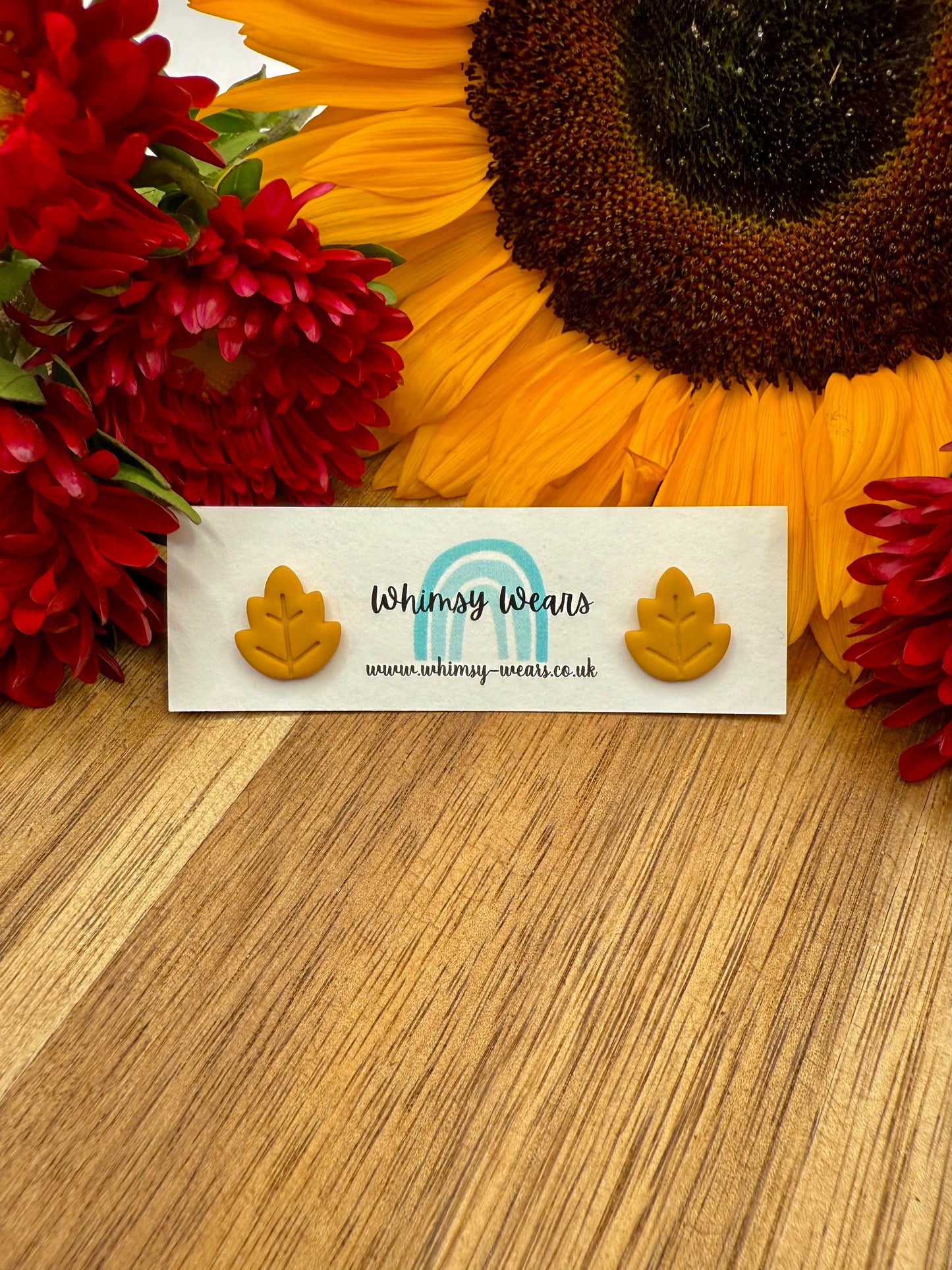 Autumn Leaf Studs