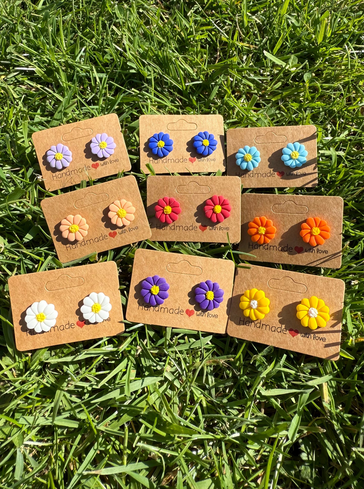 Daisy Studs - multiple colours available