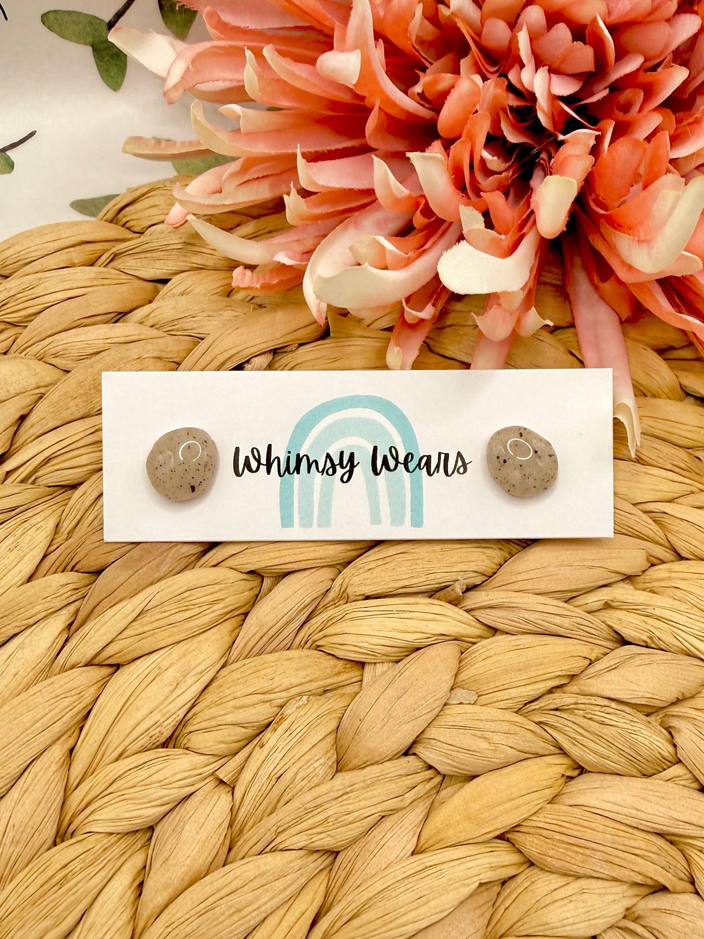 Beach Pebble Studs