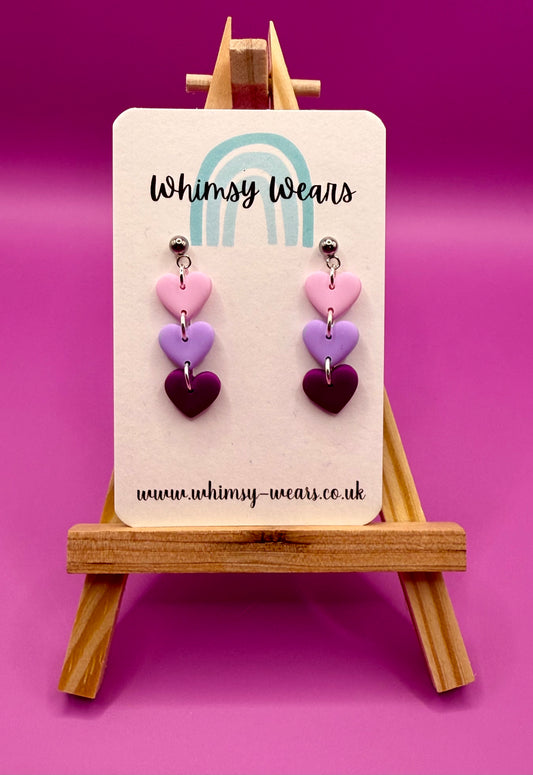 Pink & Purple Hearts