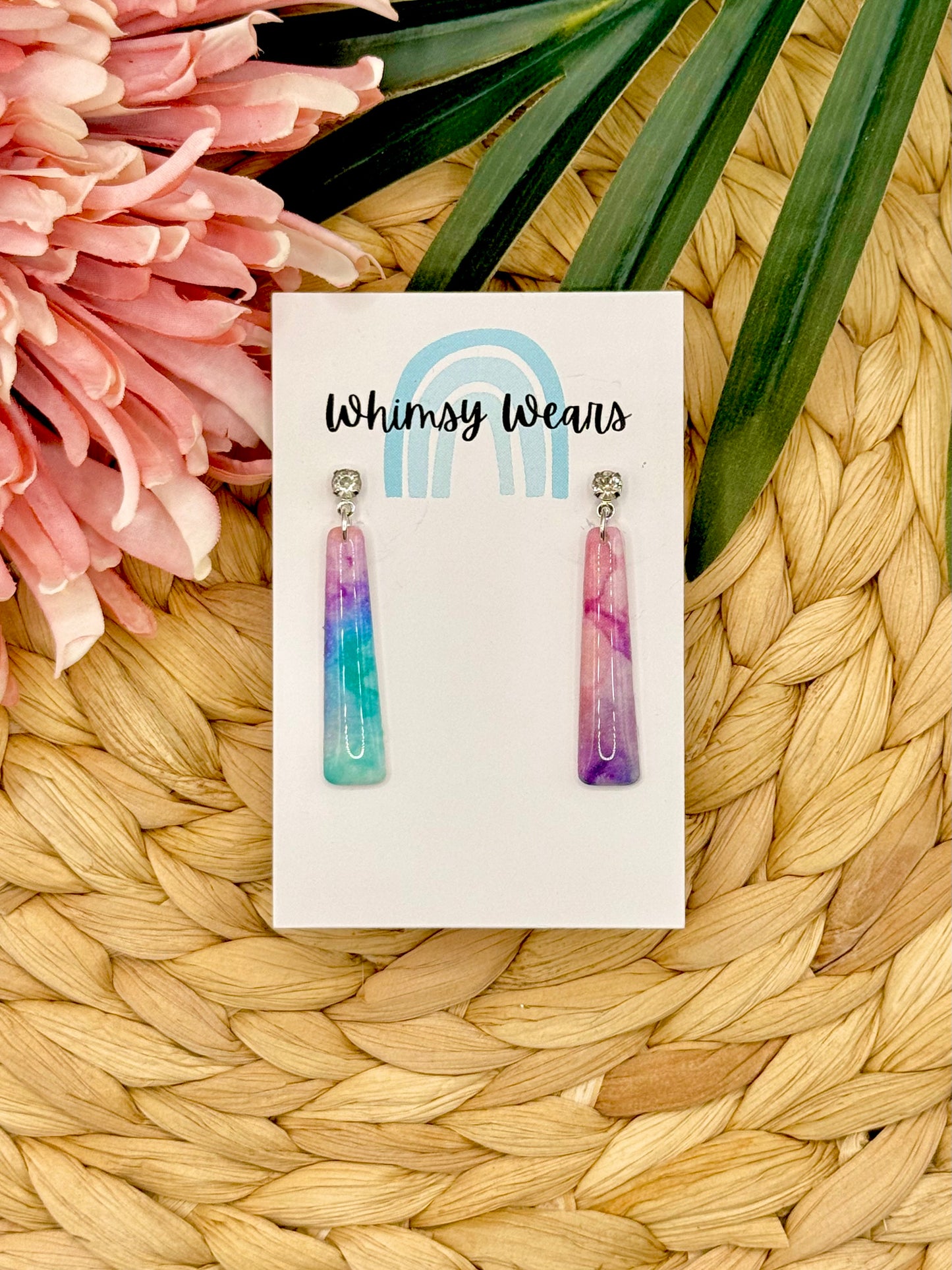 Watercolour Style Dangles