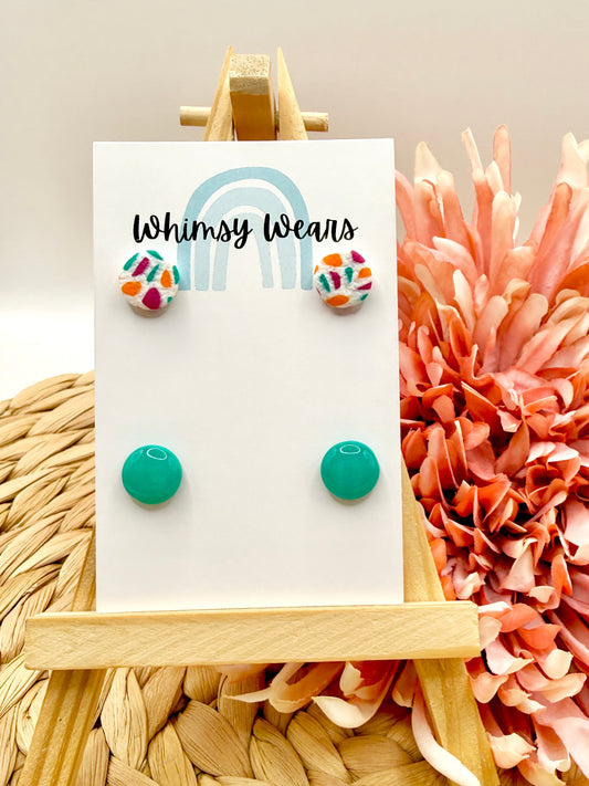Terrazzo Stud Pack - Green