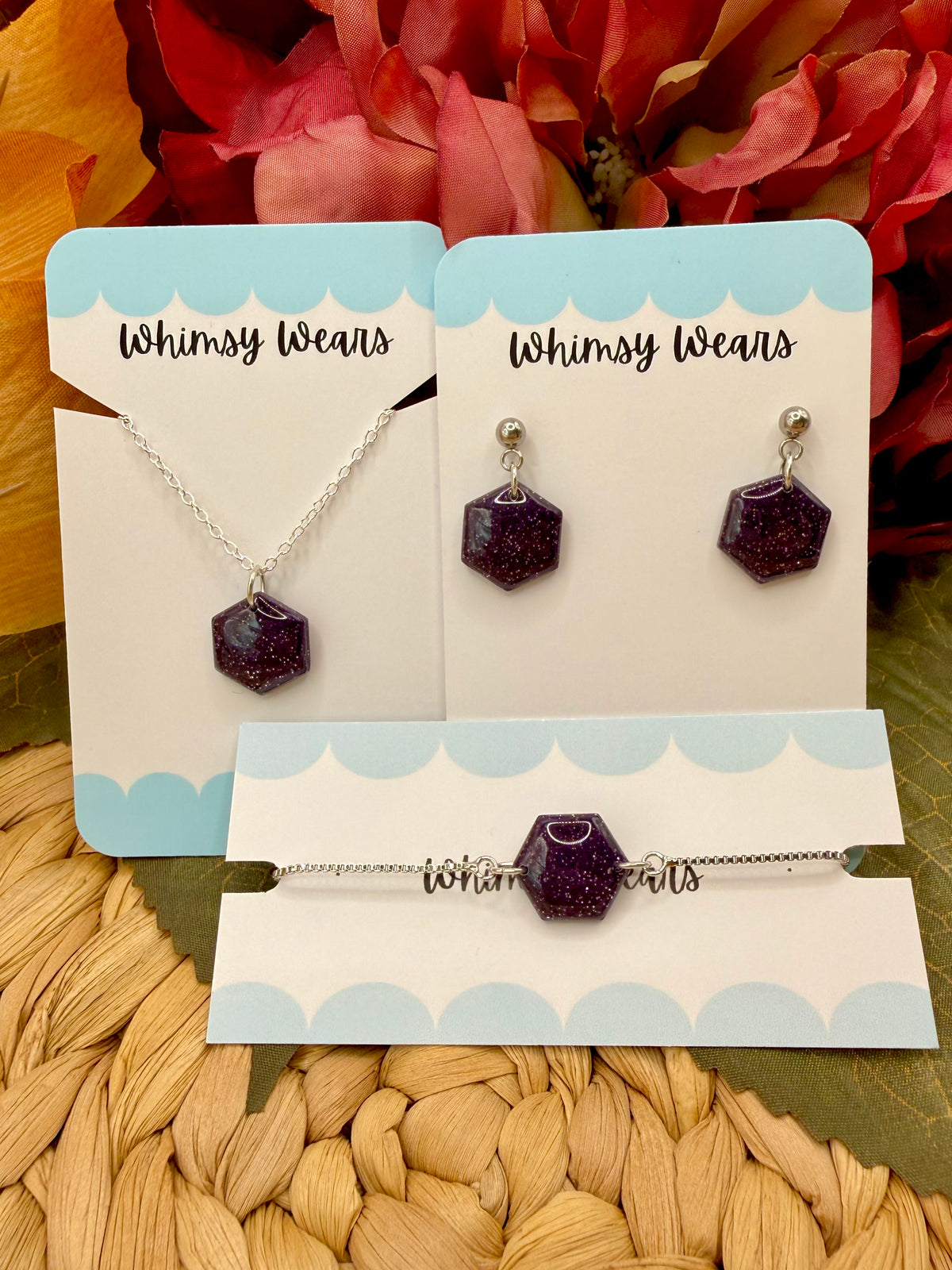 Purple Glitter Full Set