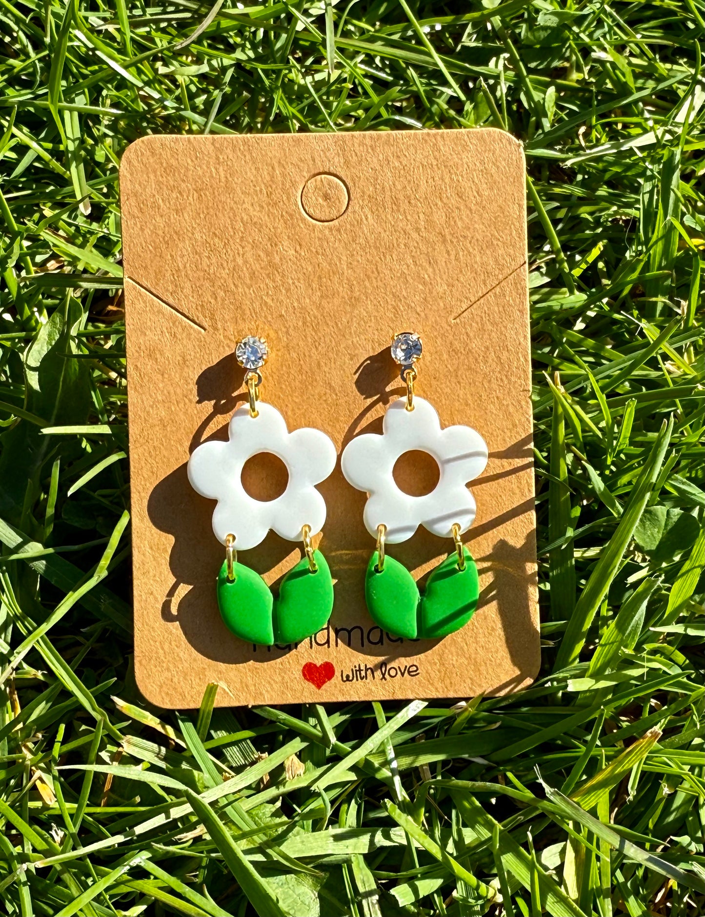 Flower with Leaves - multiple colours available