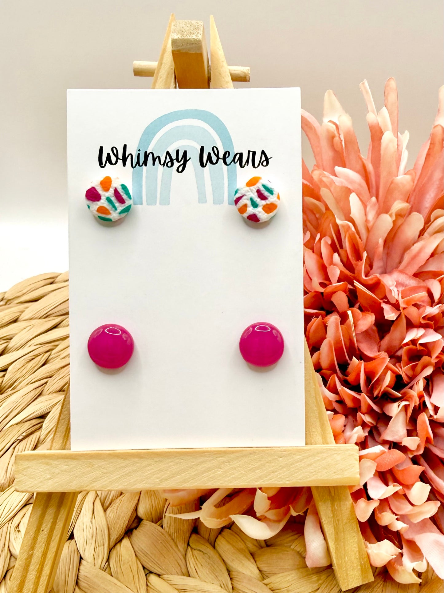 Terrazzo Stud Pack - Pink