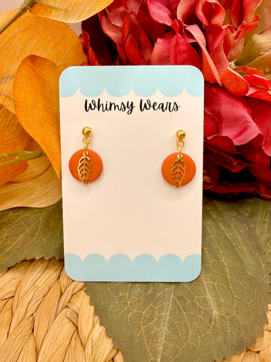 Terracotta Leaf Dangles