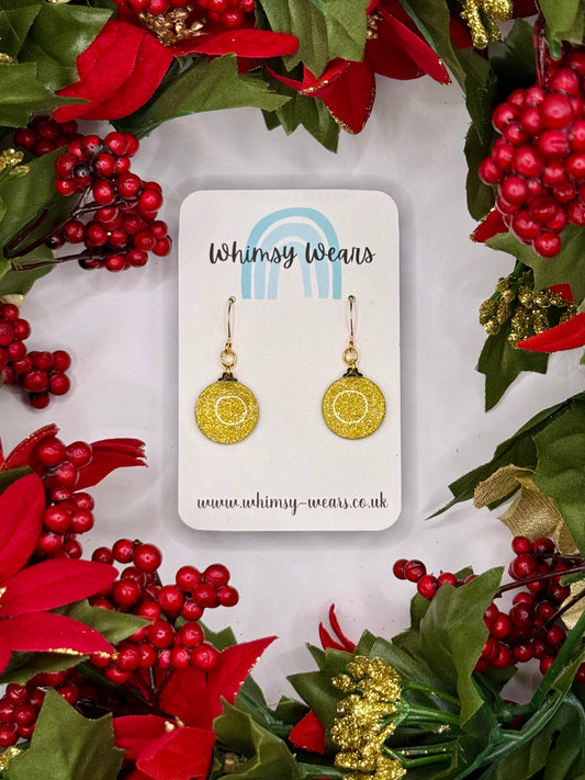 Gold Glittery Baubles