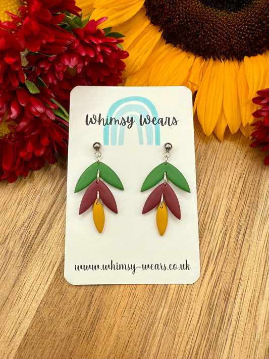 Autumn Tiered Drop Earrings