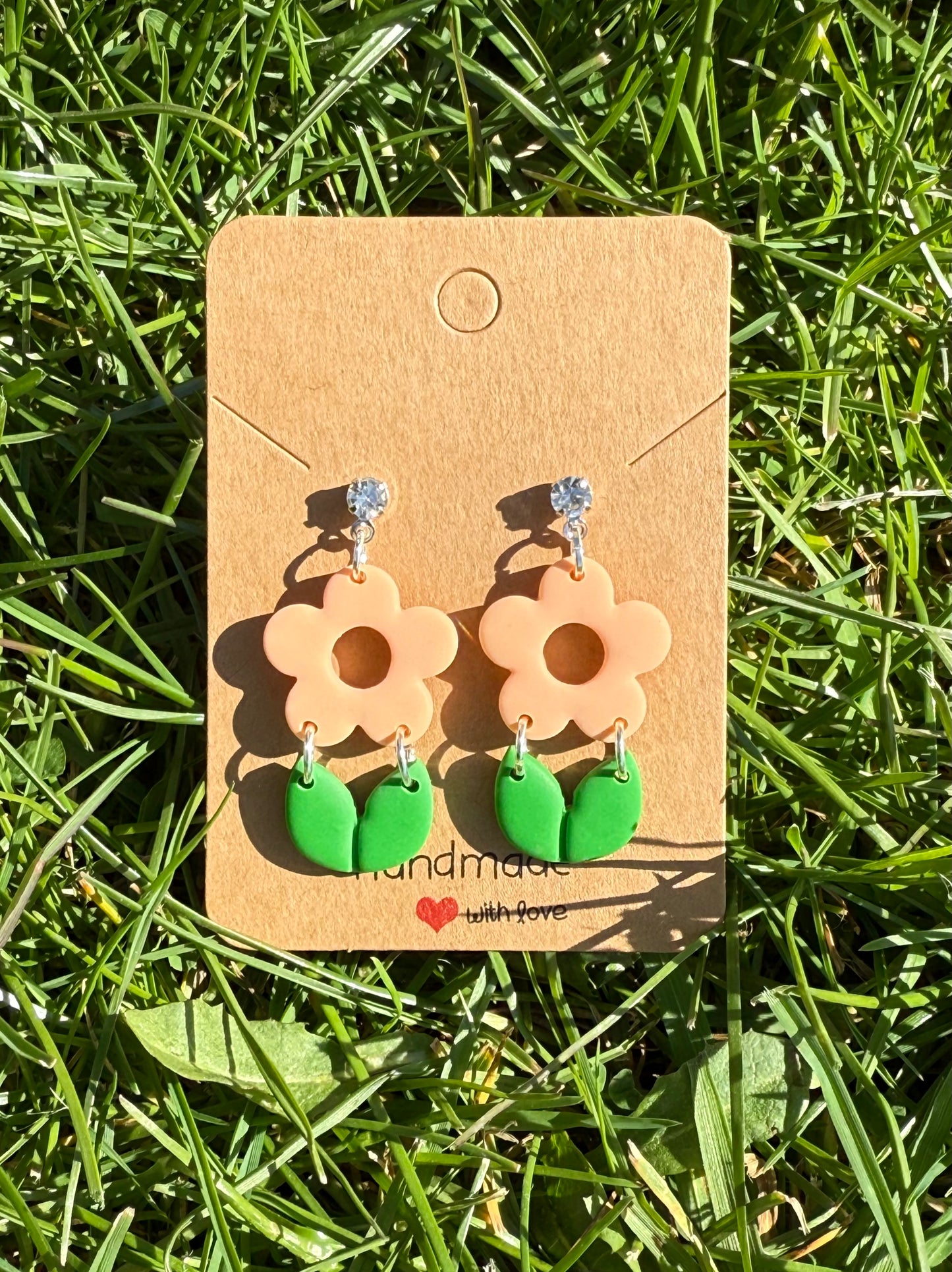 Flower with Leaves - multiple colours available