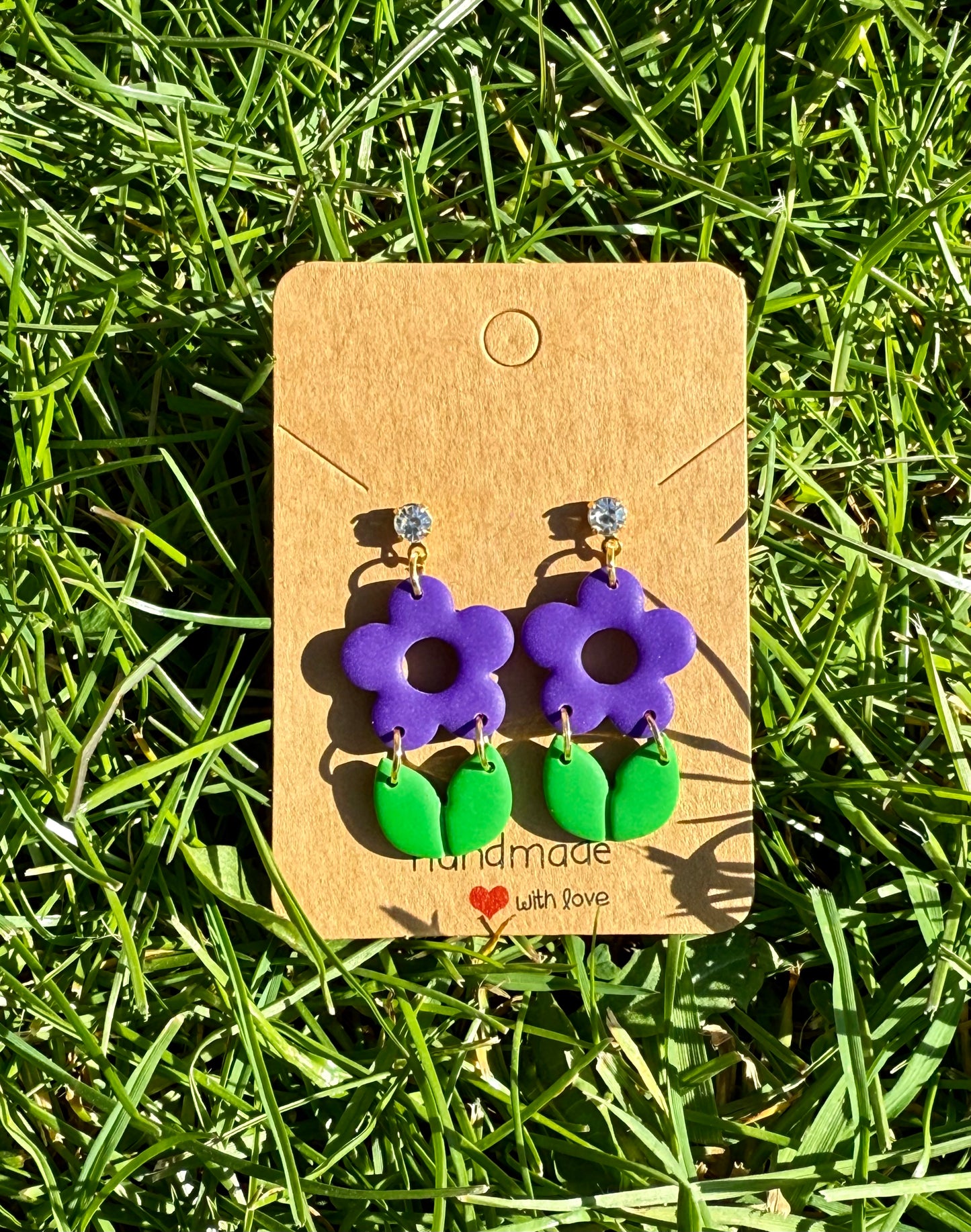 Flower with Leaves - multiple colours available