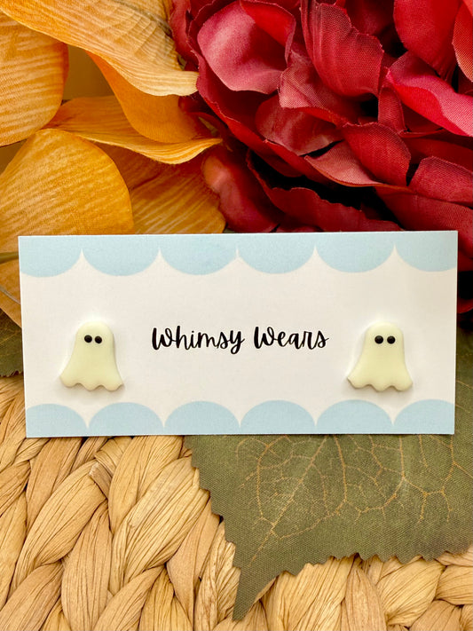 Ghost Studs - Glow in the dark