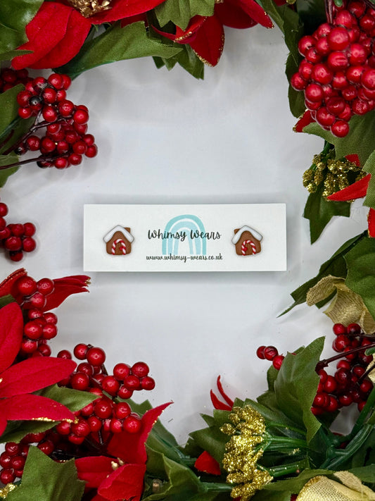 Gingerbread House Studs