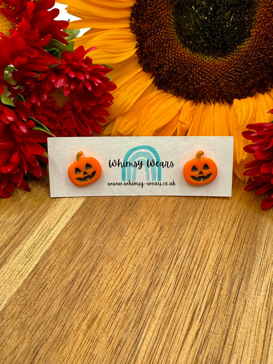 Jack-o-Lantern Studs