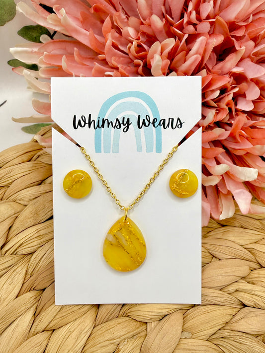 Summer Sunshine Necklace & Stud Set