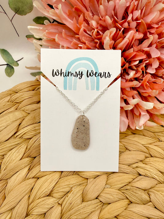 Beach Pebble Necklace