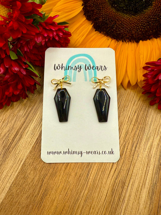 Coffin Drop Earrings - Large