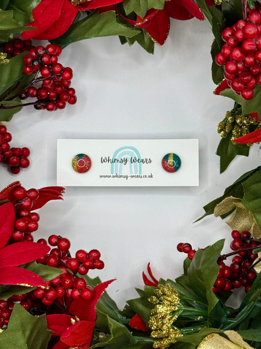 Christmas Studs - Gold