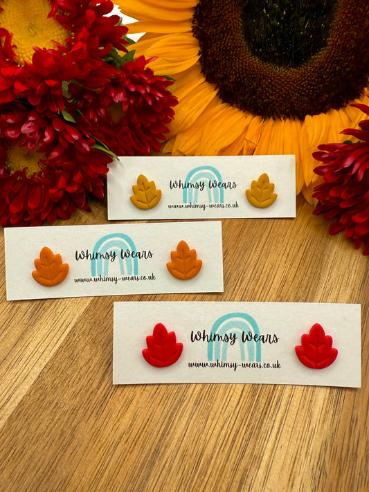 Autumn Leaf Studs