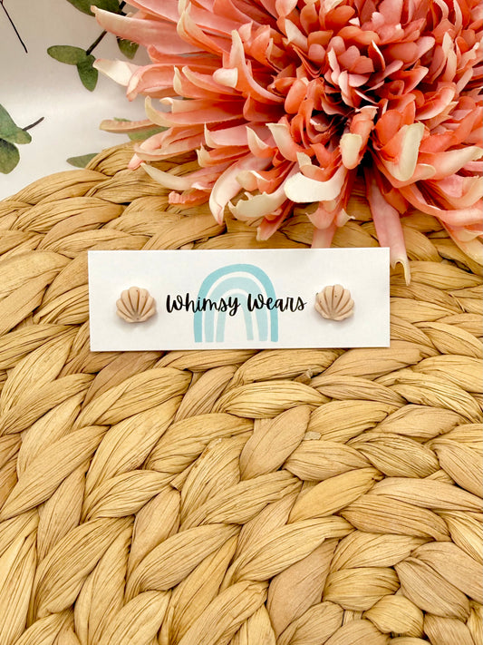 Seashell Micro Studs