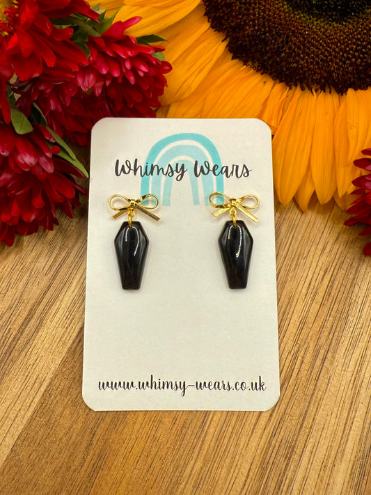 Coffin Drop Earrings - Small
