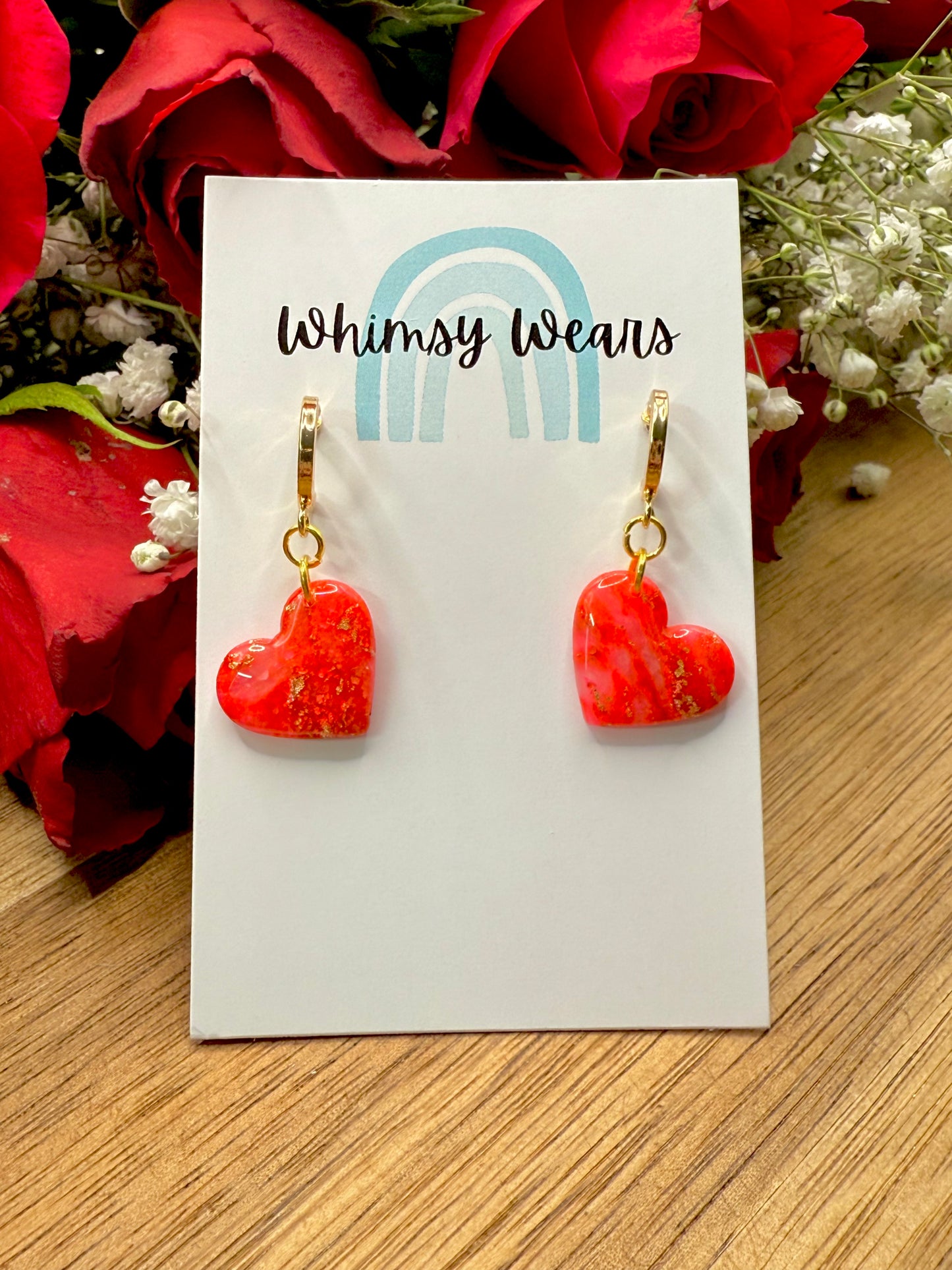 Valentines Marbled Hearts