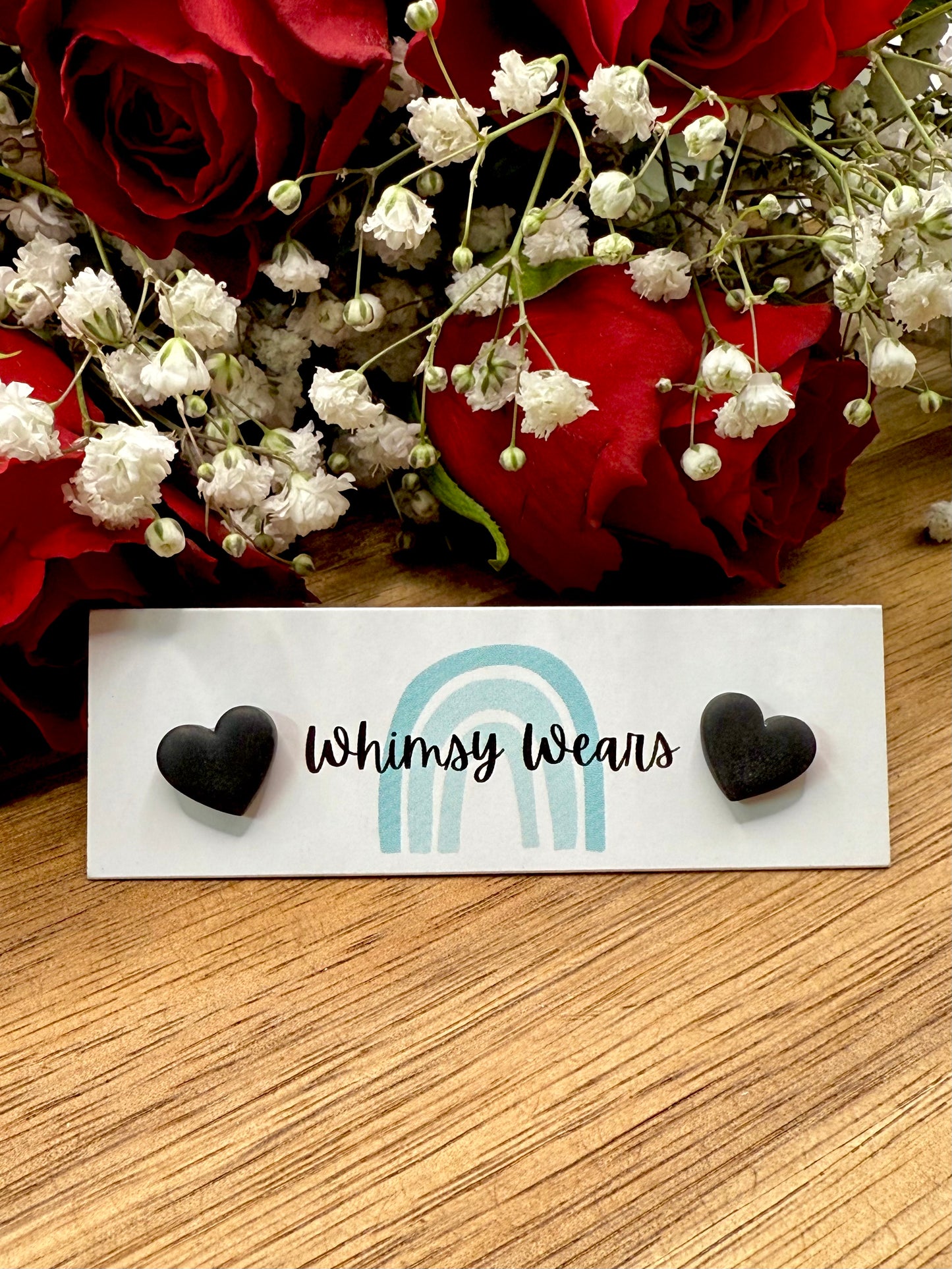 Valentines Heart Studs