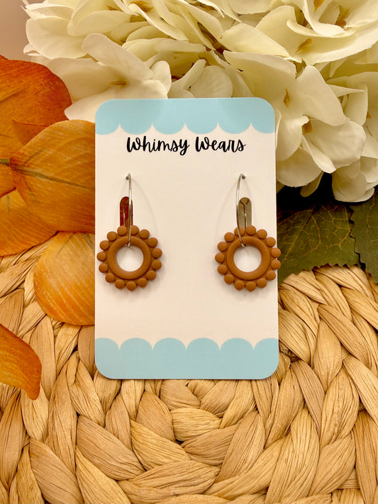 Neutral Circle Hoops - colour varies