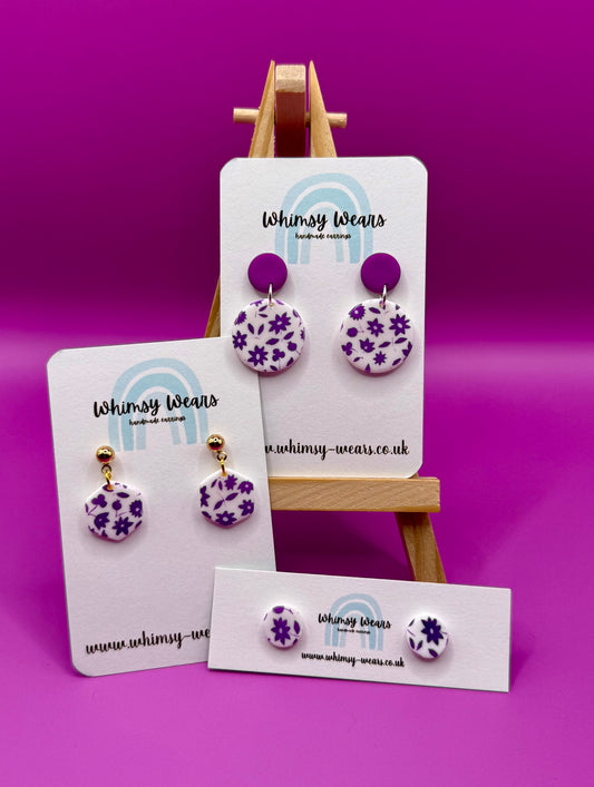 Purple Floral Full Set