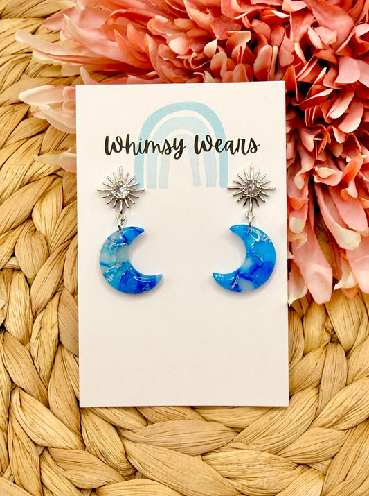 Blue Marbled Celestial Drops